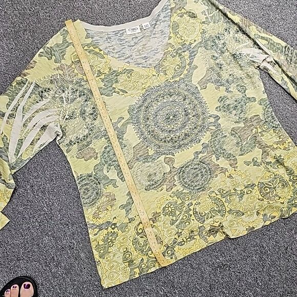 CATO Women's Thermal Top Size 18/20 Sublimination Print Long Sleeve Lightweight - Picture 5 of 9